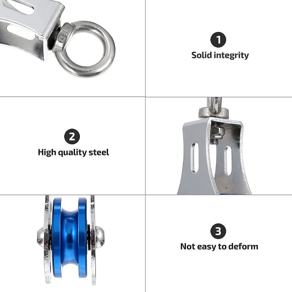 Styrketræning Muskelsstyrke Træningsværktøjer Leje Trækhjul Trækhjulssystem Træningsudstyr Høj Belastning (blå) (1 stk)