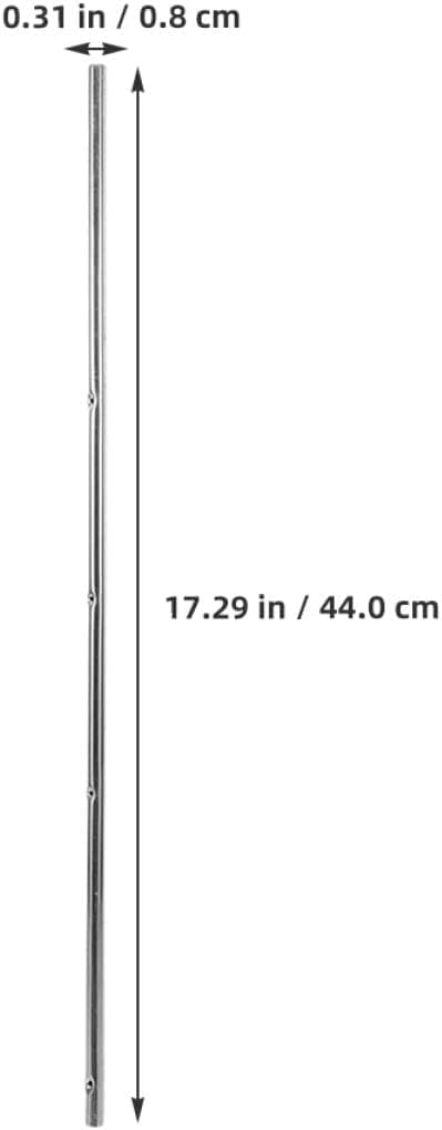 4 stk. bordfodboldstænger udskiftning 8 mm diameter robuste jernfodboldstænger