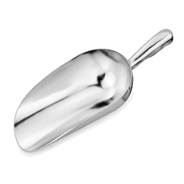 Enkeltdelt Rundbundet Bar-Is-Mel-Håndtagsske af Støbt Aluminium, 24 ounce, Sølv (håndvask kun) (shikai)-yuhao