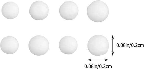 1 pose 1-2 mm Epp skumfyllingsperler for sofaputefyll, dukker og puteskumfyll