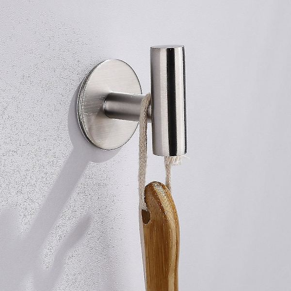 2 kpl Seinäkiinnitys Ruostumattomasta Teräksestä Itsestään Liimautuvat Kylpyhuoneen Pyyhkeen Koukut Yksittäinen Takki Roba Hattu Ripustin Kylpytakki Pidike
