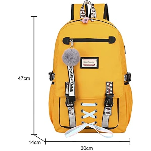 Rygsæk skoletasker til piger Stor kapacitet bogtaske Secondary Middle School rygsække