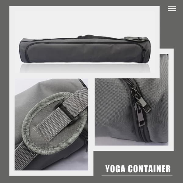Yogamatteveske og bærer med solid gummimateriale, sklisikker yogaoppbevaringspose