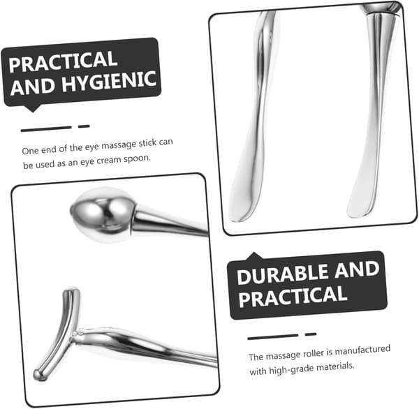 2 stk. Ansigtsmassager Multifunktionel Applikator Praktisk Massager til Øjne