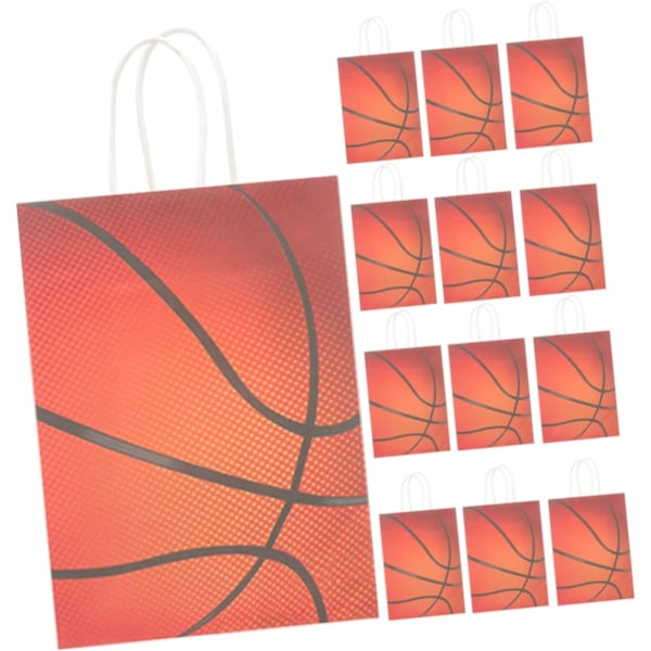 24 st Basketboll Kalaspåsar Snören Godisväska Kasse Butikspåsar Basketbollar Korg