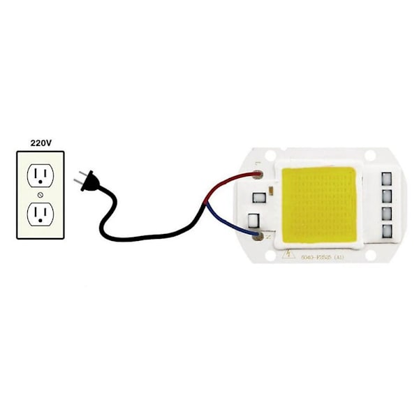 5 stk 50W DIY COB LED-brikkepære for flomlys