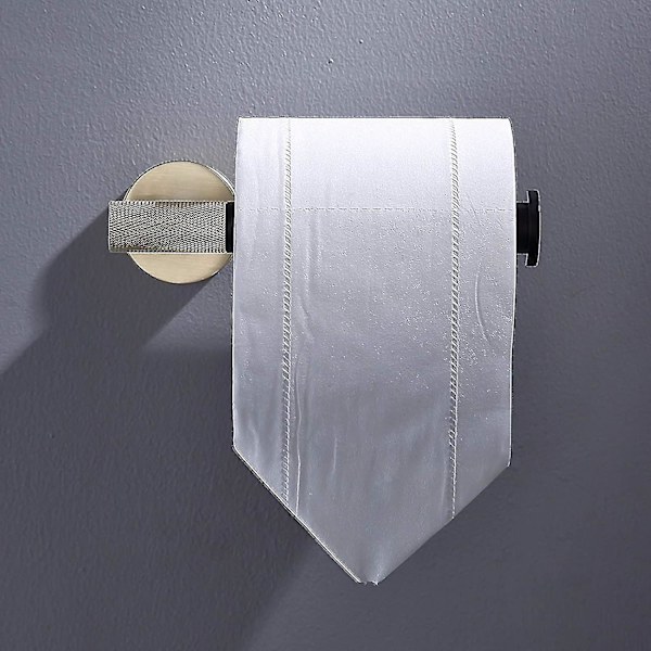 Toiletpapirholder i rustfrit stål, vægmonteret, børstet guld og mat sort
