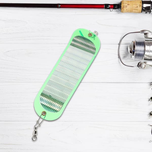 Dodger Fishing Flashers Abs Chrome Reflekterande Bas Trolling Flashers Öringbete Attraktor
