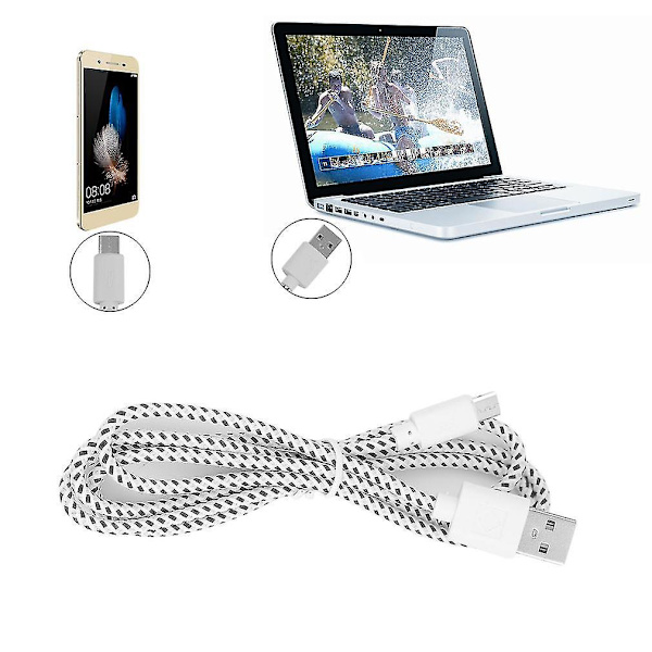 V8 Micro 2.0 USB Flat Noodle Lade- og Datakabel