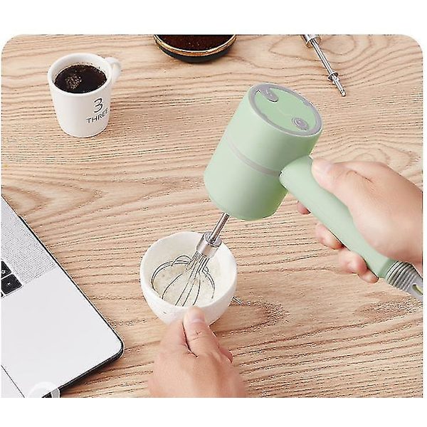 Trådlös Elektrisk Handhållen Mixer Äggvisp Visp Blender