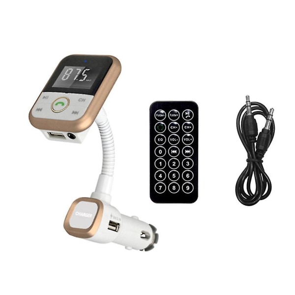 Trådløs Bluetooth LCD FM-sender Bilsæt MP3-afspiller