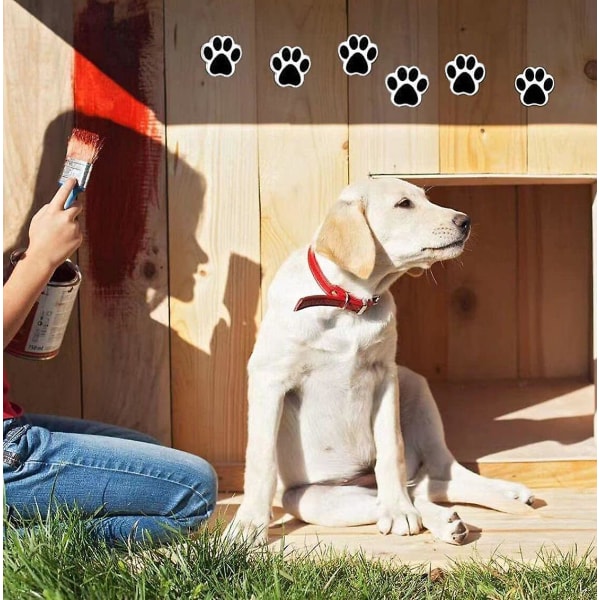 Paw Prints Animal Stickers 1000 stk 1'' etiketter, 2 ruller, hund poteavtrykk for barn, fester, veterinærer, Kenne