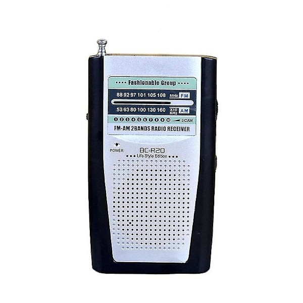 Bærbar Radio Mini AM FM Teleskopantenne Lomme