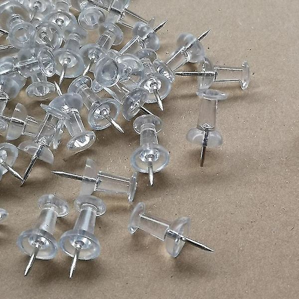 Trykknapper, Klar Plastspiss, Stålspiss, Pakke med 200transparent1pcs