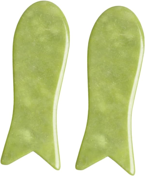 2 stk. Jade Glatte Skrapebrett Gua Sha Brett for Kroppsskraping