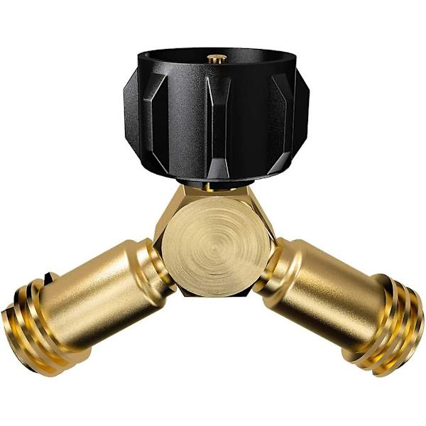 Propan Tank Y-splitter, Propan Adapter 2-vejs Ventil