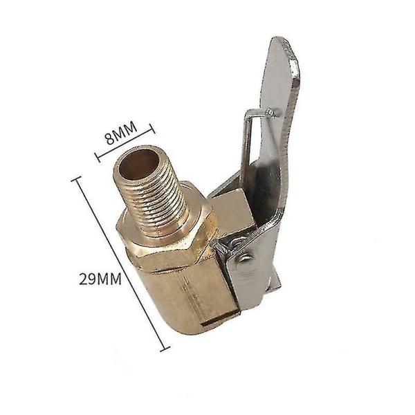 Däckpumpmunstycke för bil, luftchuck, hjulpump, däckventil, inflator, klämma, adapter