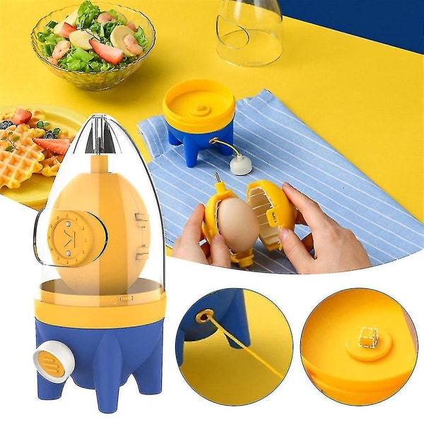 Kökspryl Äggvita Ägggula Mixer Manuell Ägggula Albumin Blender Shaker Äggdragande Gul 1st