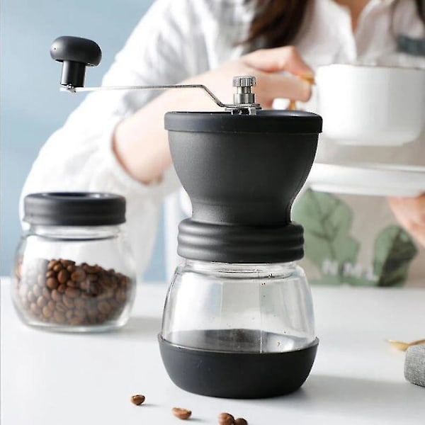 Bärbar Kaffekanna Kaffemaskin Handvevad Hemkaffekvarn