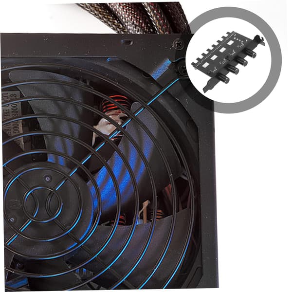 Computer Case Fan Hub 3pin/ Variabel Hastighedsregulator PC Køleventilator Hub Splitter Nem Installation