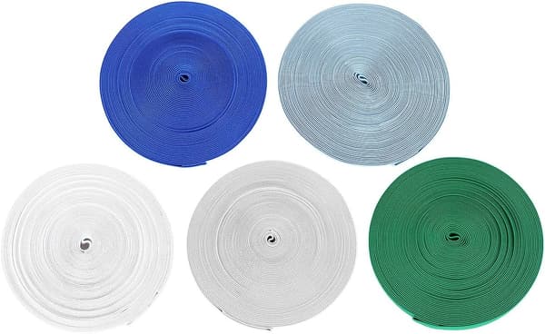 Förtjockat blått elastiskt band för skor, 16m DIY elastiskt band tillverkat av polyestergarn