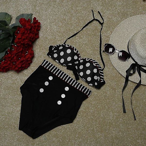 Naisten Bandage Bikinin Setti Push-up Rintaliivit Uimapuvut