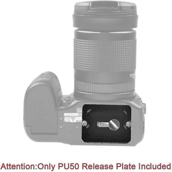 Aluminiumlegering Quick Release Plate Quick Release Plate Adapter 1 set-svart)