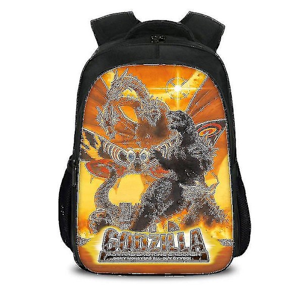 Godzilla Dinosaur Monster Skoletaske Skulder Computer Rygsæk Stor Kapacitet-r style11