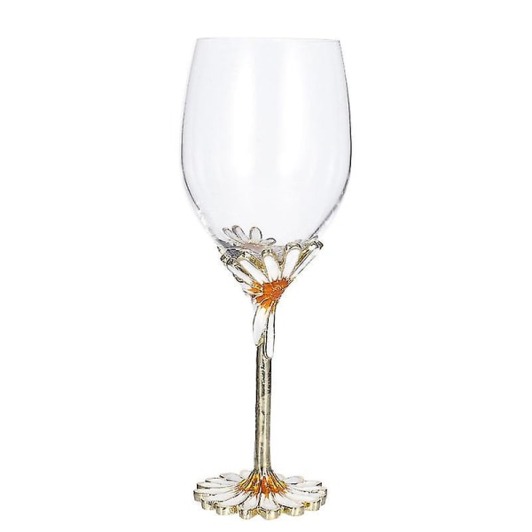 1 stk gennemsigtigt vinglas krystal bryllup bæger emaljeret rødvin kop