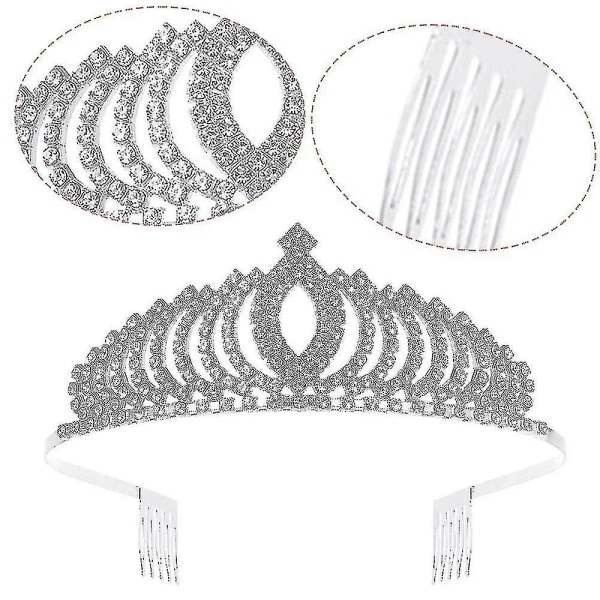 Kvinner Stilig skinnende Rhinestone Crown Pannebånd Tiara