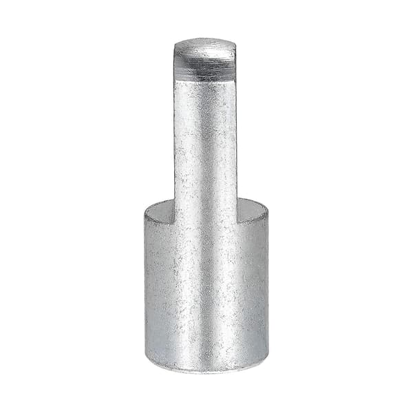 Luftcylinderstavsgaffelände M10x1.25 Hontråd 52.5mm Längd I-Typ Koppling Silver 2st