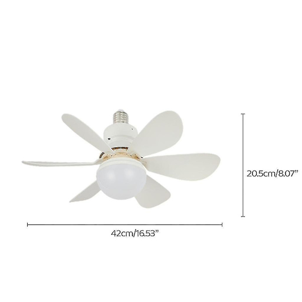 Takfläkt med lampa 2-i-1 Ac86v-265v 110v 220v Chandelierfläkt för inomhuskontor Purple