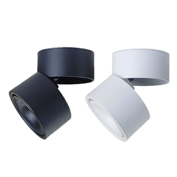 1 stk LED Takspotlight 360 Justerbar Nedlys Overflate