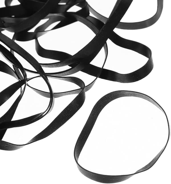 Kraftige brede gummibånd 4 mm tykke flate bindebånd 100 stk