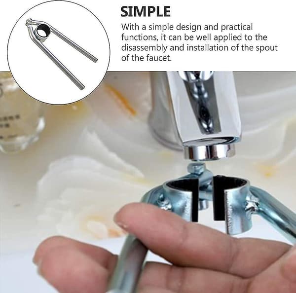 Professionel Vandhane Bubbler Nøglemøtrik Nøgle til Afmontering og Stramning af Vandhane Nøgleværktøj