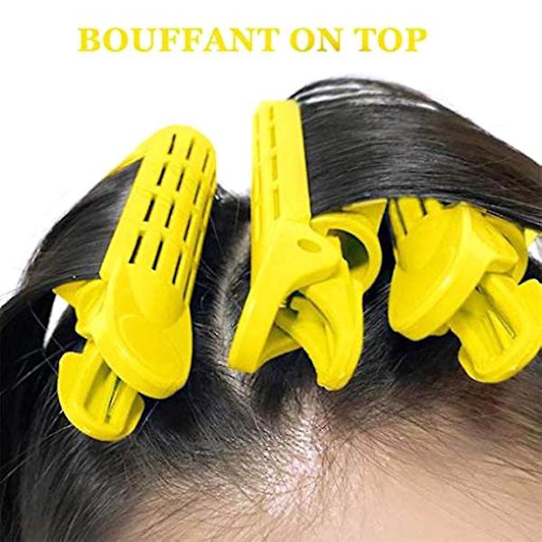 2 stk/sett Hårrot Fluffy Clip Luftlugg Hårkrøller Klips Naturlig Bølge Klips Kvinner DIY Hårstyling Verktøy