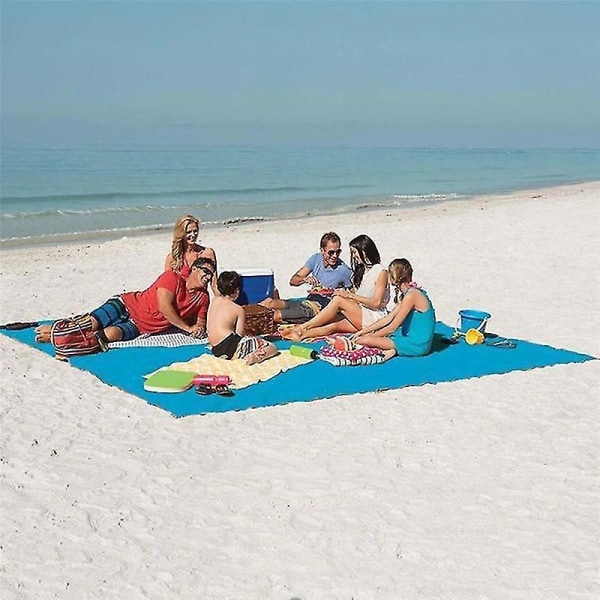 2m*2m Camping Sandfri Strandmatte Piknik Madrass