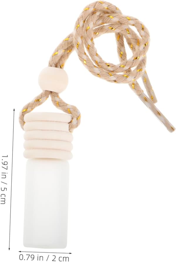 10 st bilparfymflaska hängande glasluftfräschare diffusorlock