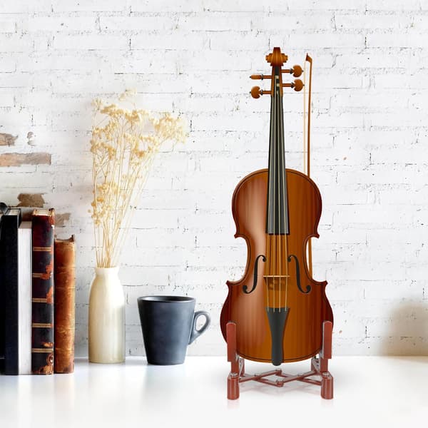 Bærbart violinstativ Violinstøtte Fiddlestativ Abs Svampemateriale Sammenklappeligt design Forhindrer