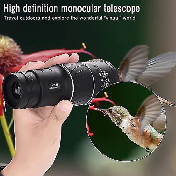 Teleskooppi 16x52 HD Monokulaarinen Bak4 Prism Dual Focus Optics Zoom