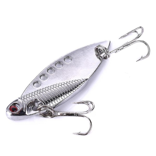 Metal Hard Fishing Lure Fishing Spinner Blade Bass-kalastukseen Musta, Kulta, Hopea 5kpl