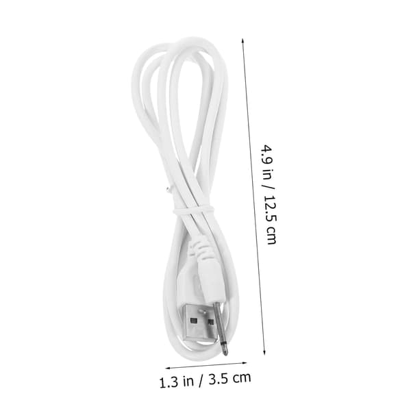 2 stk. DC-opladerkabel DC til USB-konverterkabel til instrument USB-opladerkabeludskiftning