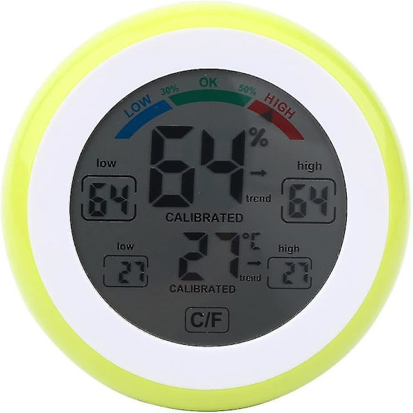 Digitalt Hygrometer Termometer LCD-Skærm / Trådløs Elektronisk Temperatur- og Luftfugtighedsmåler