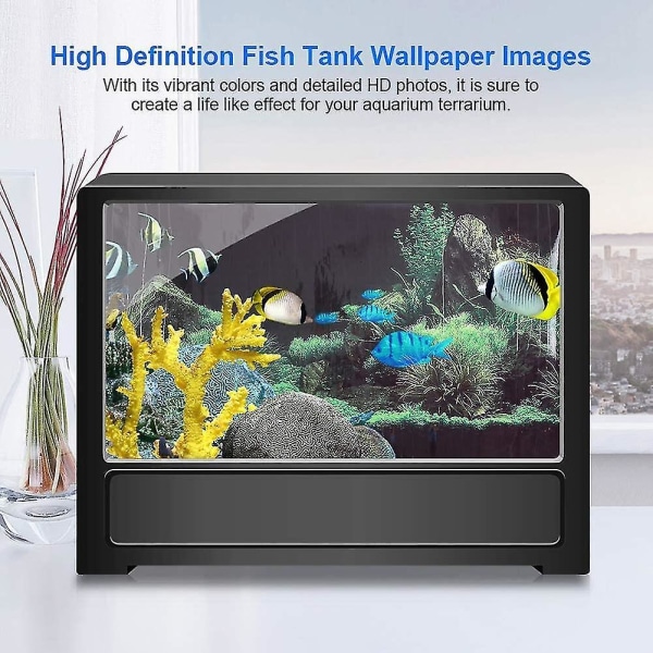 Coral Aquarium Bakgrunnsplakat Fish Tank Decor 61x41cm