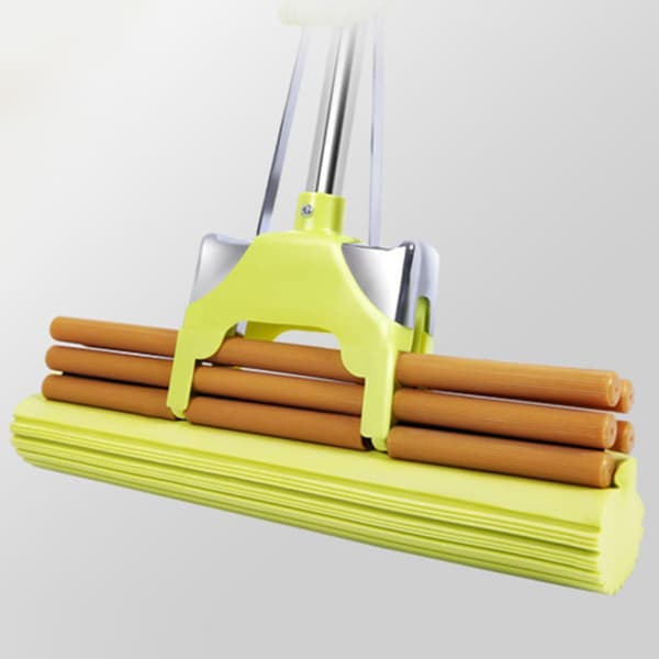 2 stk. universell svampmopphodeerstatning, 38 cm gul rullesvamprefill for flisegulv