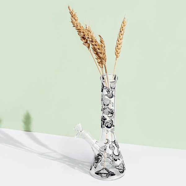 Skallevas, Bordssmycke, Blomkruka, Lysande i Mörker, Modern Dekoration