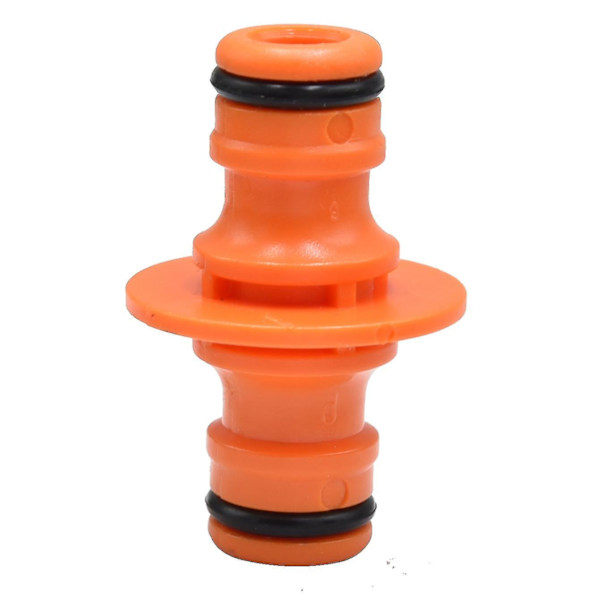 Dobbelt Han-Slangekoblinger Forlænger Til At Sammenføje Have Slange Rør (6 stk, Orange)