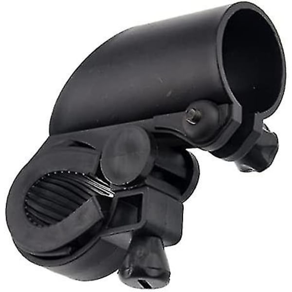 Polkupyörän ohjaustangon taskulampun kiinnike Polkupyörän taskulampun valon kiinnitysteline ajovalon kiinnitysklipsi (musta) (1 kpl)
