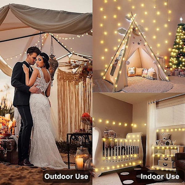 Globe Ball Lysstreng 100m 800leds Feelysslyng 8 Tilstande Fjernbetjening