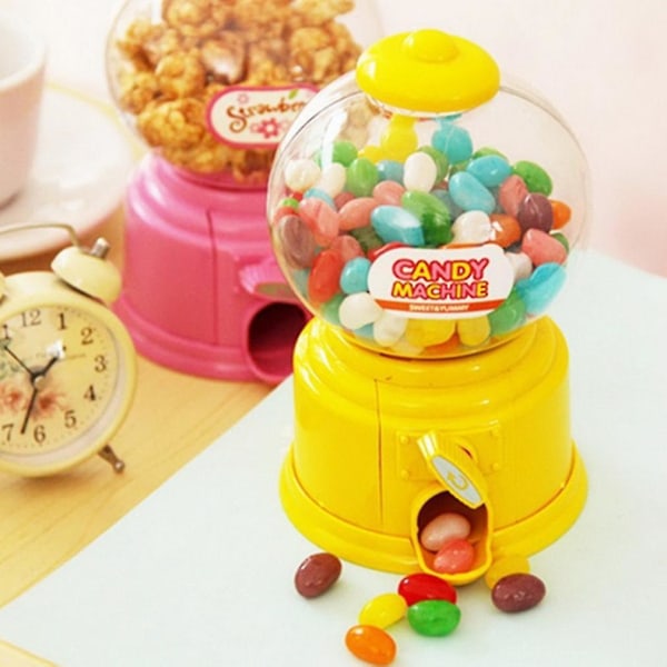 Mini Godteri Automat Bobble Gumball Dispenser Myntboks